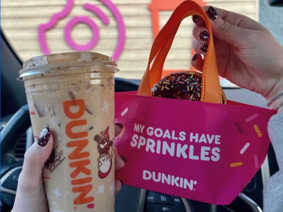 Today Only! Get a Free Dunkin’ Donut w/ Purchase + a FREE Mini Tote