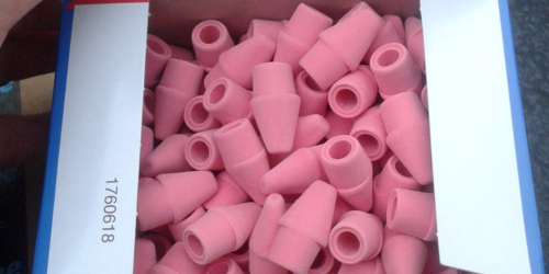 Paper Mate Arrowhead Pink Pearl Cap Erasers 144-Count Just $5.97 on Amazon (Reg. $16)