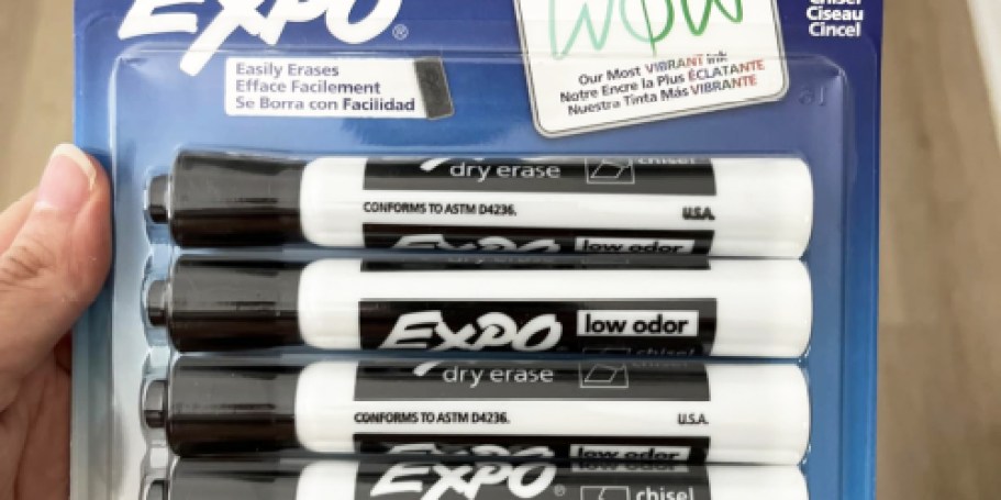 EXPO Dry Erase Markers 4-Pack Only $3 Shipped on Amazon