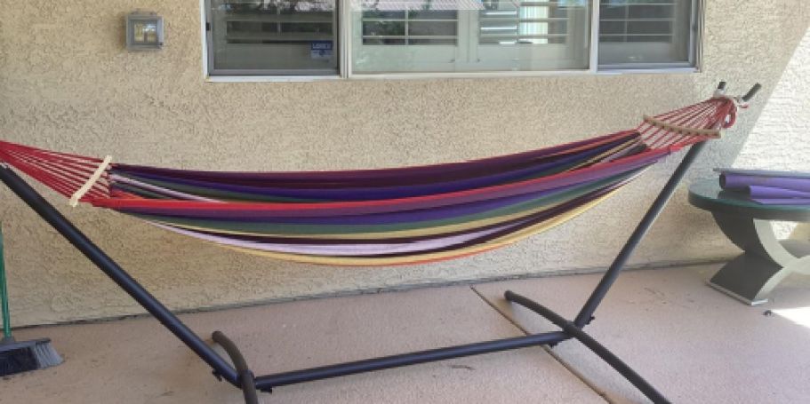 Double Hammock w/ Stand Only $39.99 Shipped on Amazon (Reg. $128)