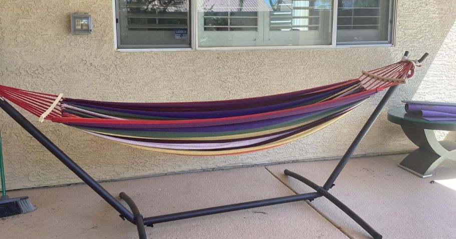 Double Hammock w/ Stand Only $39.99 Shipped on Amazon (Reg. $128)