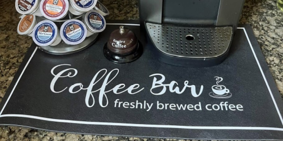 Coffee Bar & Dish Drying Mat Just $5.84 on Amazon (Reg. $12)