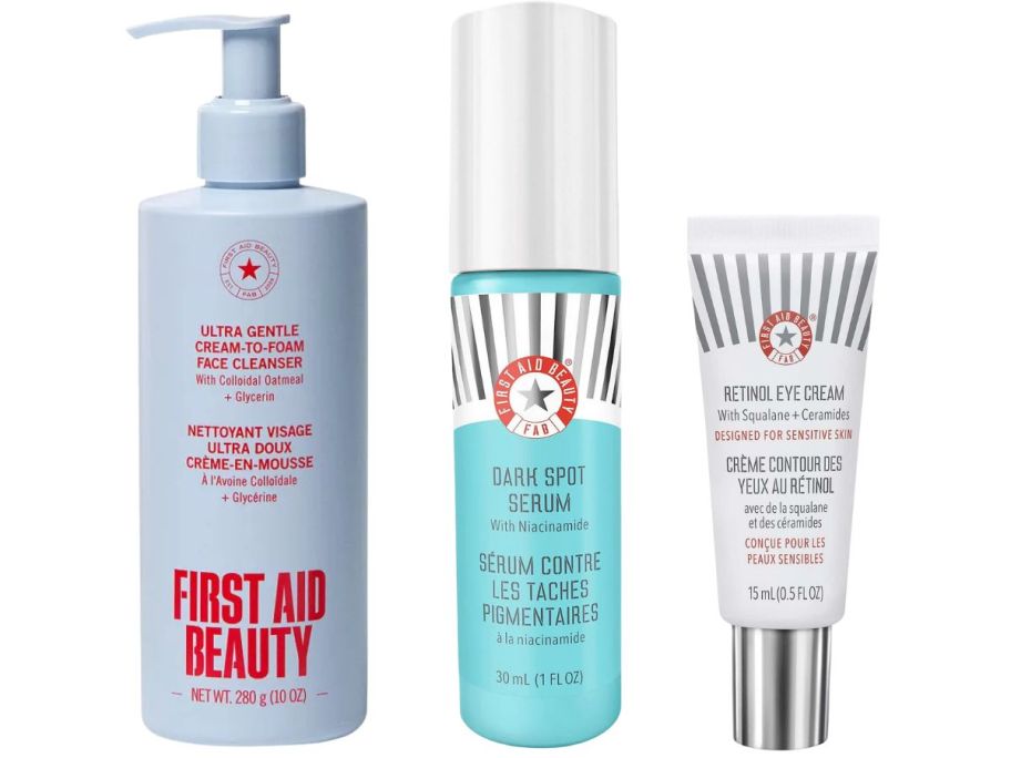 3 bottles of First Aid Beauty