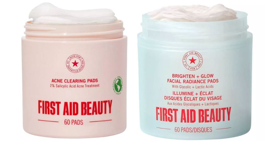 2 canisters of beauty pads 