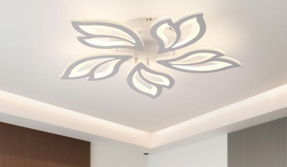 Flower fixture in the ceiling 