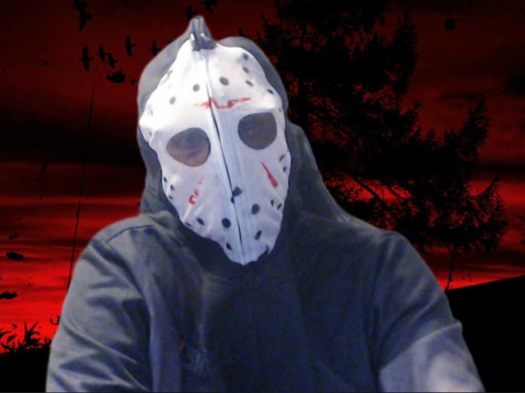 man wearing Friday the 13th Men's Hoodie