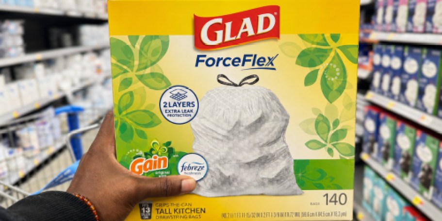 Glad ForceFlex Trash Bags 140-Count Just $15 Shipped on Amazon (Reg. $25)
