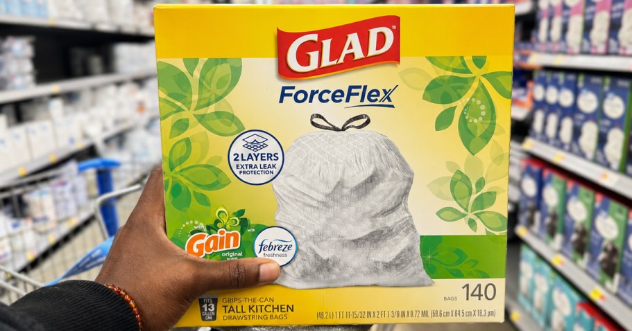 Glad ForceFlex Trash Bags 140-Count Just $15 Shipped on Amazon (Reg. $25)
