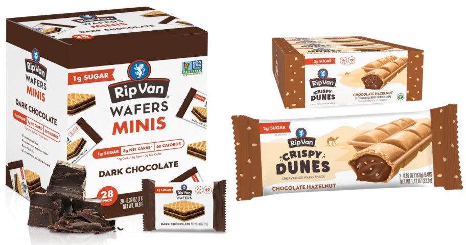 Rip Van Wafels Wafer Cookies and Sticks