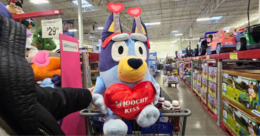 Bluey Jumbo Valentine’s Plush Just $19.81 on SamsClub.com (Reg. $30)