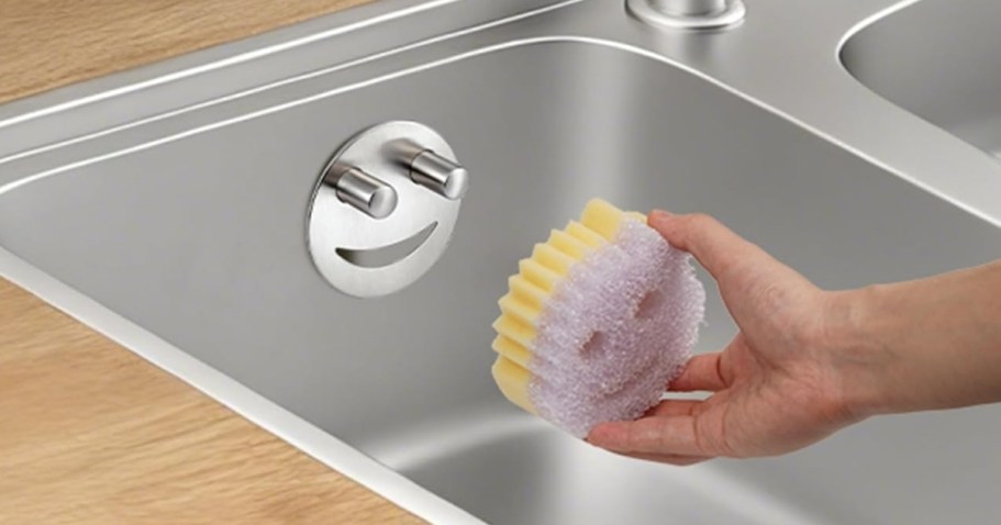 Upgrade Your Sink With This Scrub Daddy Sponge Holder from $5.99 on Amazon