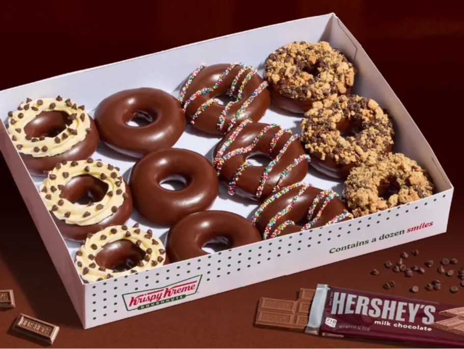 Chocolate Lovers Rejoice! Krispy Kreme x Hershey’s Chocomania Doughnuts Are Here