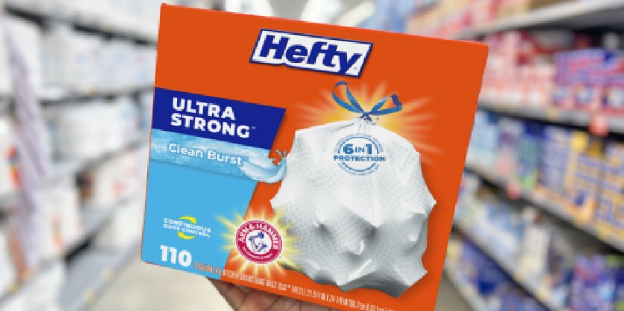 Hefty 13-Gallon Trash Bags 110-Count Only $11.87 Shipped on Amazon