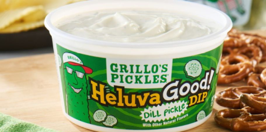 Heluva Good! Grillo’s Dill Pickle Dip Available NOW