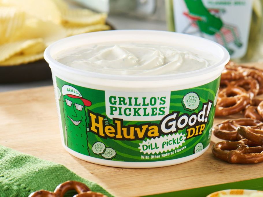 Heluva Good! Grillo’s Dill Pickle Dip Available NOW