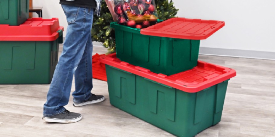 Up to 75% Off Lowe’s Christmas Storage Totes + Free Shipping | Prices from $5.98 Shipped