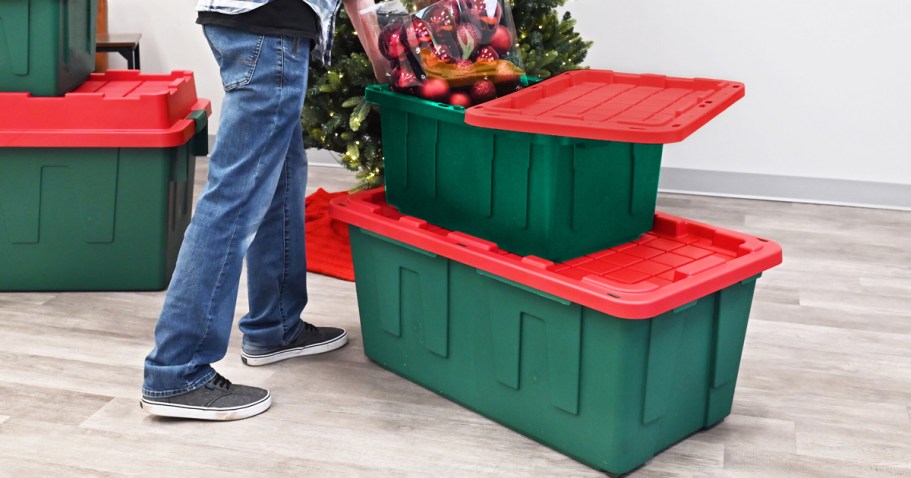 Up to 75% Off Lowe’s Christmas Storage Totes + Free Shipping | Prices from $5.98 Shipped