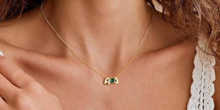 Initial & Heart Necklaces Only $3.99 on Amazon | Easy Valentine’s Gifts for Teens