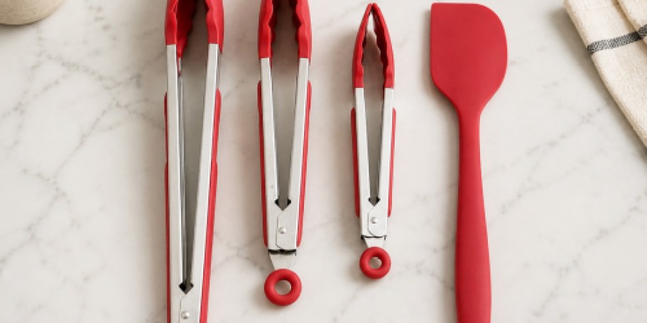 Silicone Tongs & Spatula Set Just $6.99 on Amazon (Reg. $18)