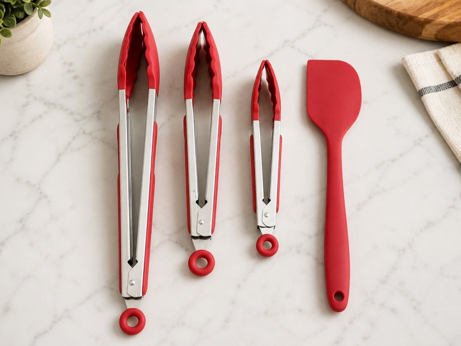 Silicone Tongs & Spatula Set Just $6.99 on Amazon (Reg. $18)
