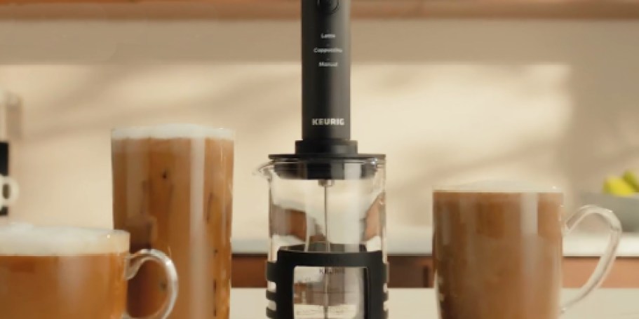 Keurig Frother & Cup Just $14.99 on Amazon (Reg. $30) – Makes Hot or Cold Foam