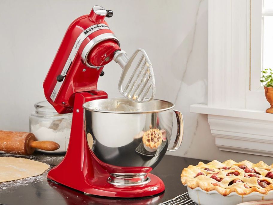 Red KitchenAid 5qt Artisan Mixer