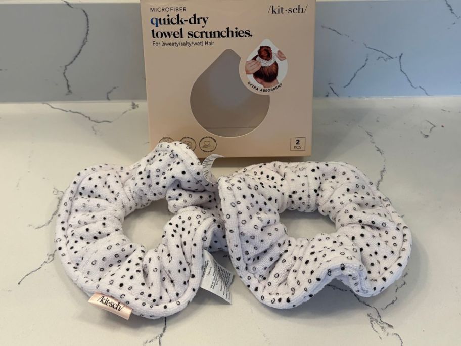 Two Kitsch Towel Scrunchies