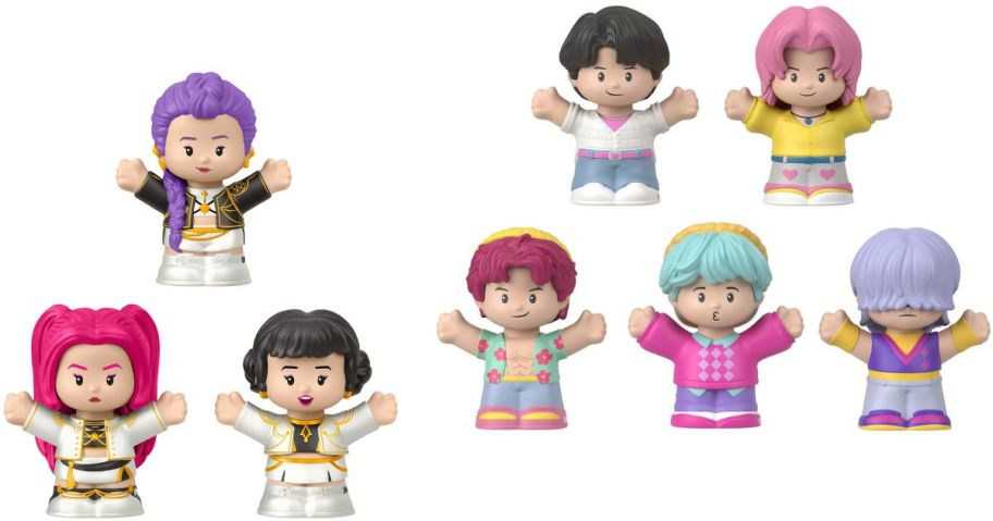 Stock images of K-Pop Demon Hunters & Saja Boys Little People Collectors Sets