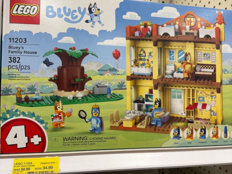 LEGO Bluey: Bluey’s Family House on store shelf