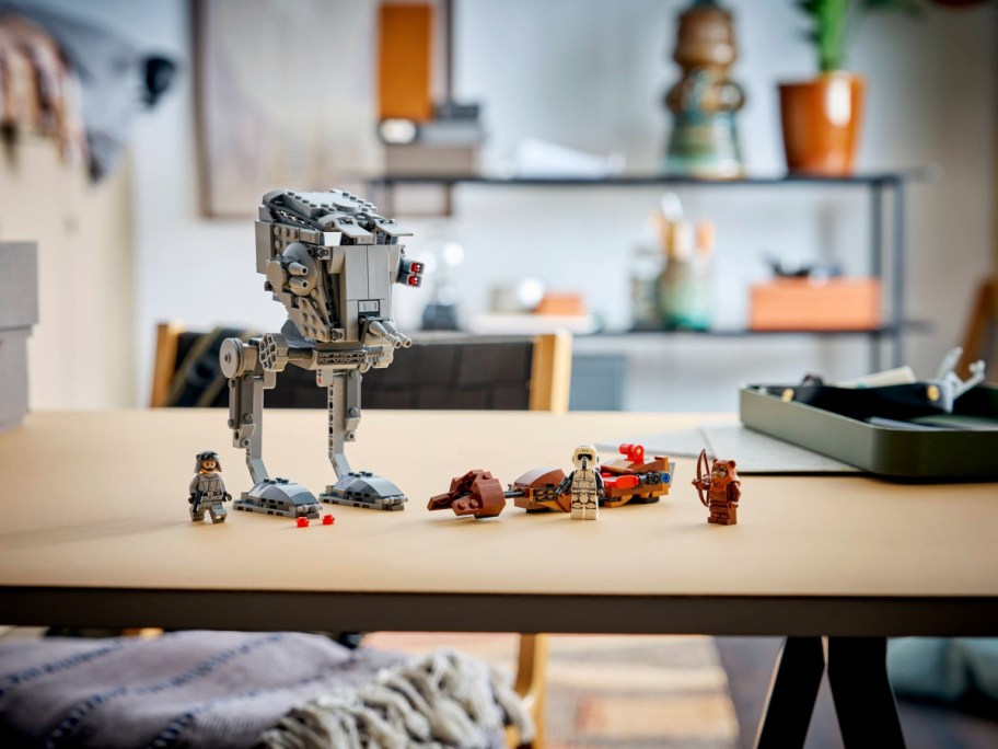 A LEGO Smart Play Star Wars Attack on Endor set on a table.