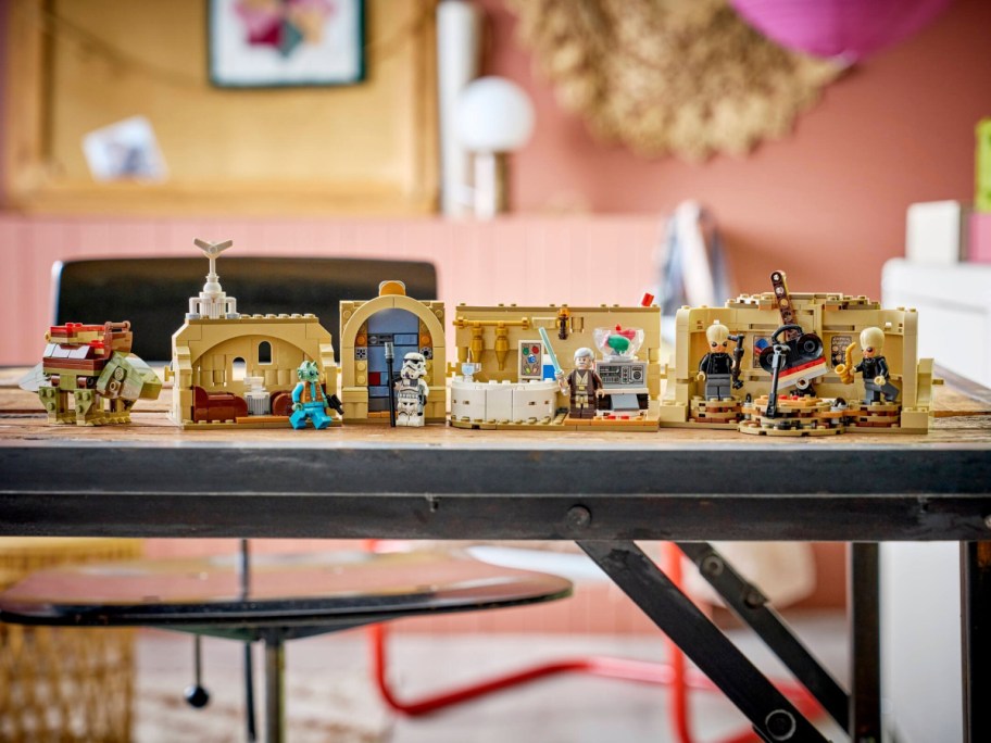 A LEGO Smart Play Star Wars Mos Eisley Cantina set on a table.