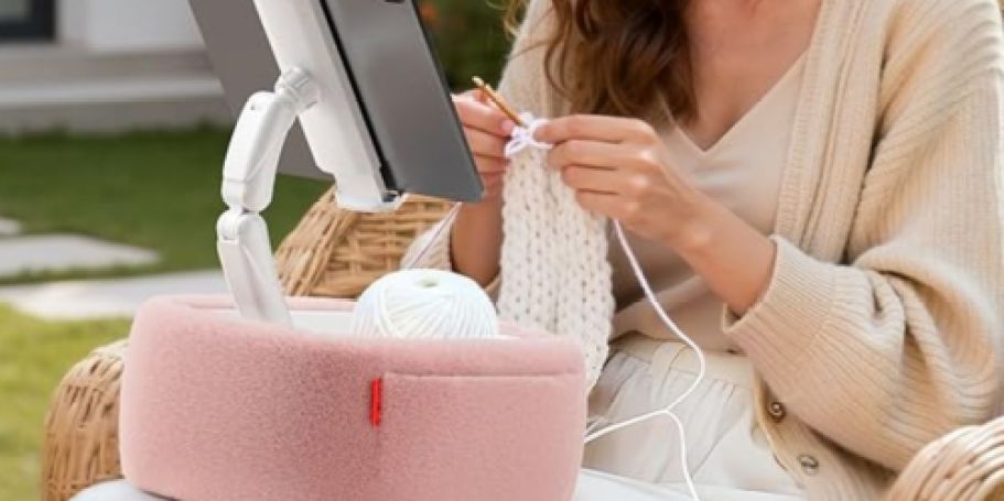 Read, Watch, & Scroll Hands-Free with This Tablet Pillow Stand (+ It’s on Sale!)