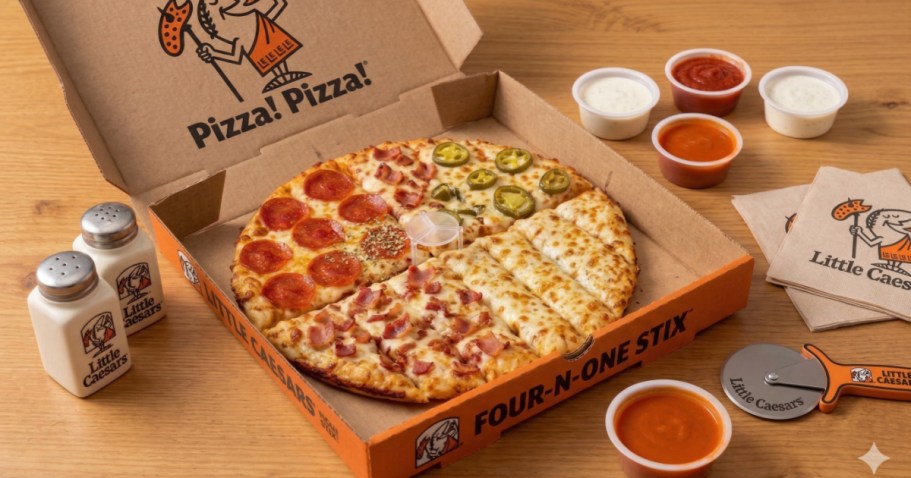 NEW Little Caesar’s Four-N-One Stix & Crazy Sauce Only $7.99