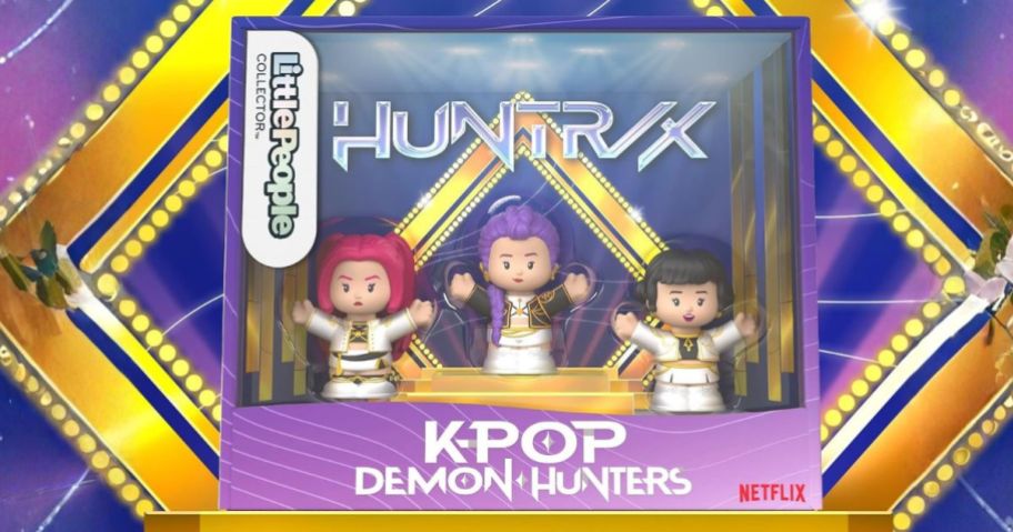 Little People Collector K-Pop Demon Hunters Trio on display