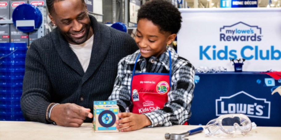 FREE Lowe’s Kids Workshop on 1/17 | Register Now to Make a Washing Machine Bank