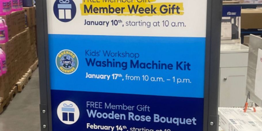 FREE Wooden Rose Bouquet for Lowe’s Rewards Members on 2/14 (+ Member Week Starts 1/8)