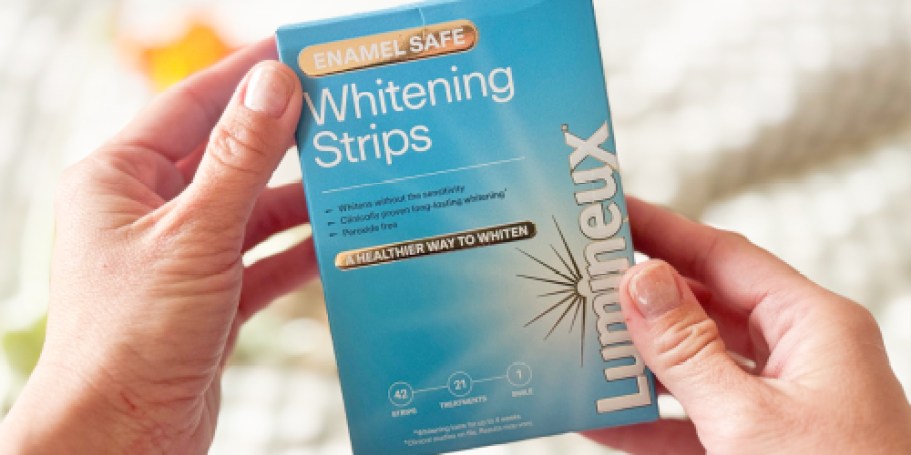 Lumineux Whitening Strips 21-Pack Just $31.49 Shipped on Amazon (White Teeth w/ No Sensitivity!)