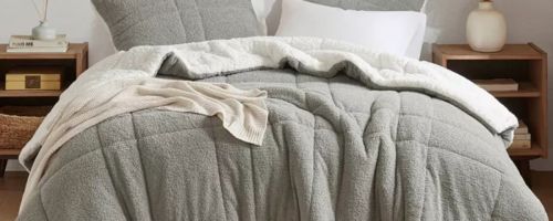 A Macy's Sherpa Comforter