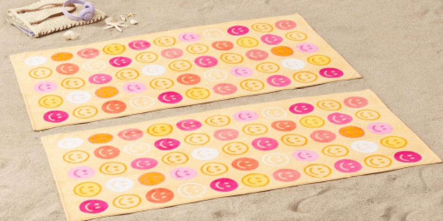 Mainstays Beach Towels 2-Pack Only $5.93 on Walmart.com (Stock Up Before Summer!)