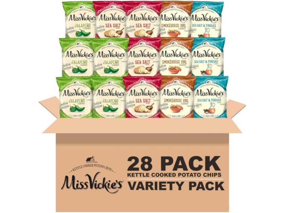 Stock images of Miss Vickie's Kettle chips Variety pack