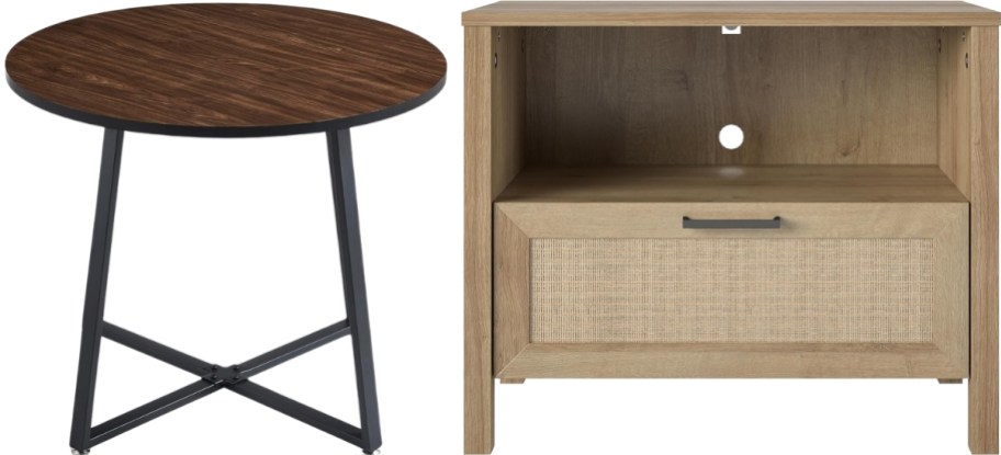 dining table and night stand