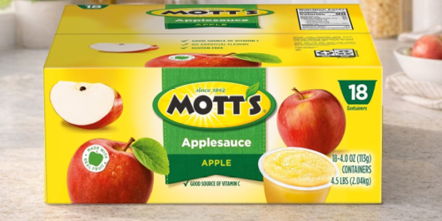 Mott’s Applesauce Cups 18-Count Only $5 Shipped on Amazon