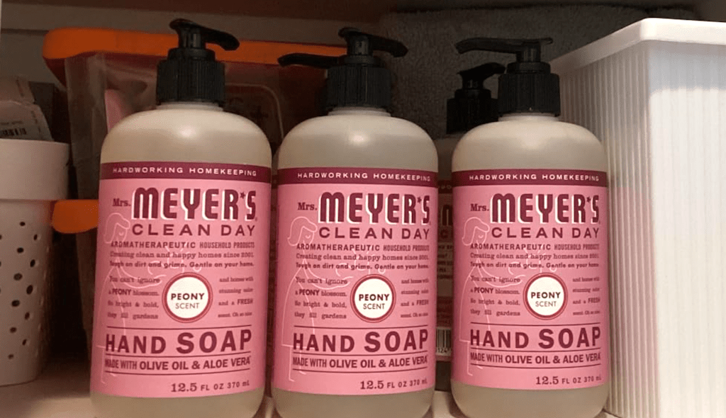 Mrs. Meyer's hand soaps 