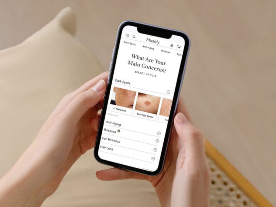 The musely app on a smart phone