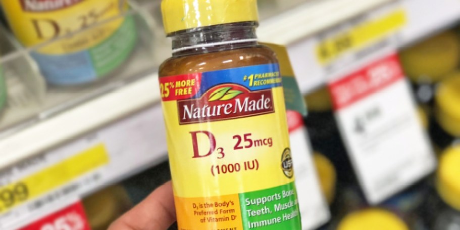 Up to 75% Off Nature Made Vitamins on Amazon (D3, Fish Oil, & More)