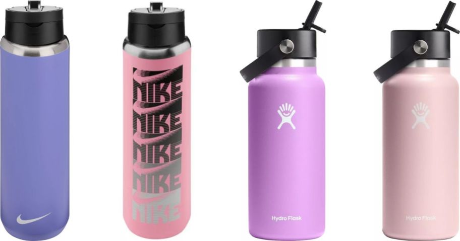 Stock images of Nike and Hydro Flask Tumblers