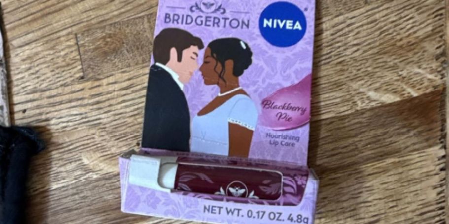 FOUR Nivea Bridgerton Lip Balms Just $6.46 Shipped on Amazon