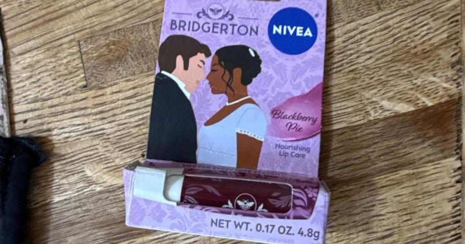FOUR Nivea Bridgerton Lip Balms Just $6.46 Shipped on Amazon