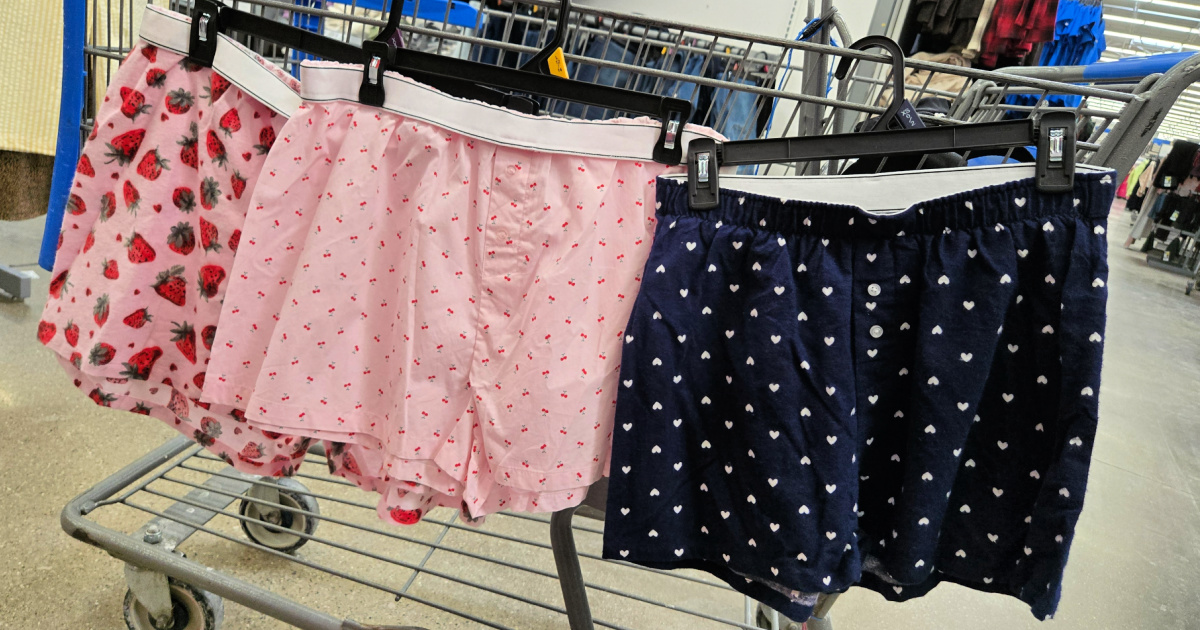 No Boundaries Women’s Cotton Boxers Just $7.98 on Walmart.com (Several Fun Patterns!)