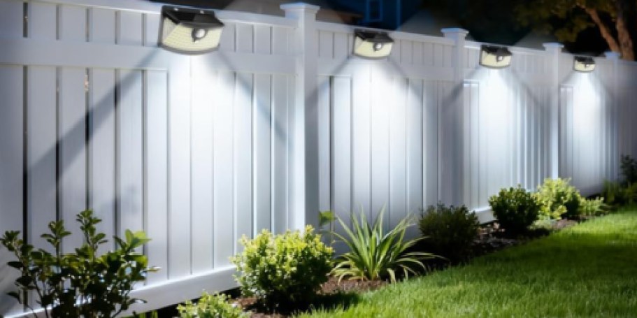 Solar Outdoor Motion Sensor Lights 6-Pack Only $20.78 on Amazon (Reg. $38)